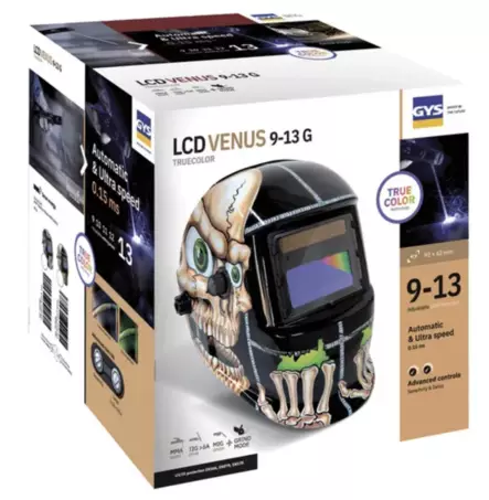 Hitsauskypärä LCD Venu 9/13 G Bones True - Muut hitsaustarvikkeet - 3154020064973 - 2