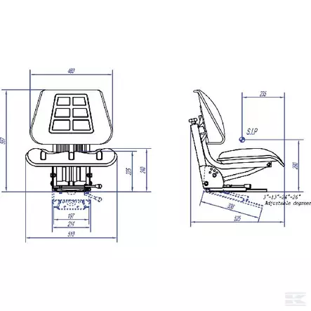 Traktorin istuin X10 (PVC) - Traktorin istuimet - 5700036731286 - 2